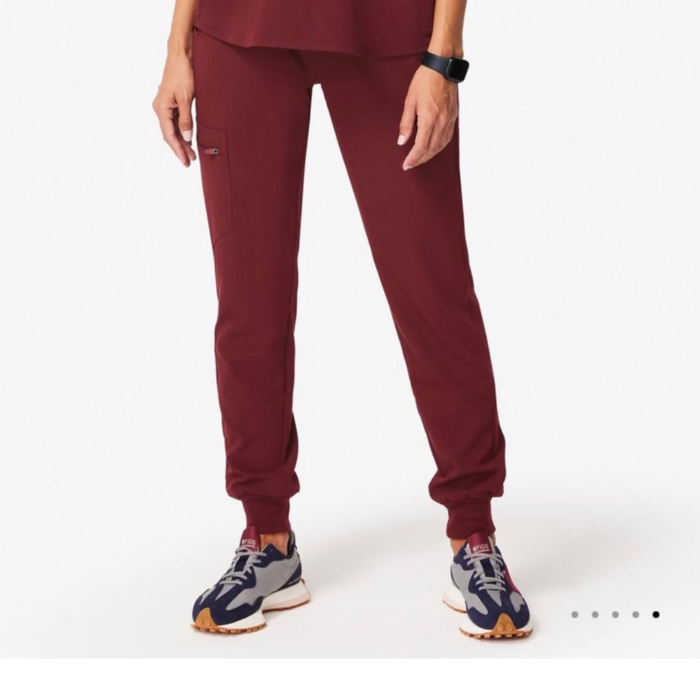 Figs Burgundy Zamora Joggers